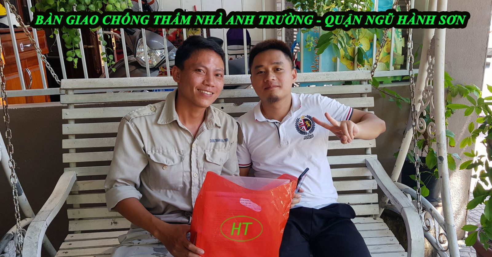Bàn giao chống thấm nhà anh Trường