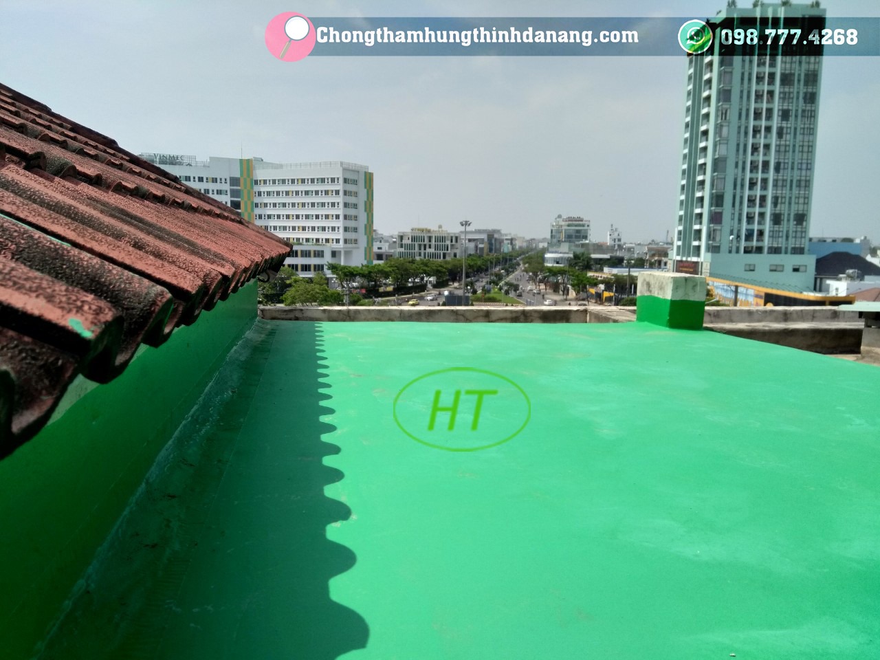 Màng chống thấm khi hoàn thành